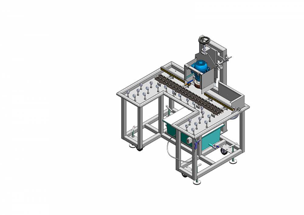 Máquina lapidadora manual