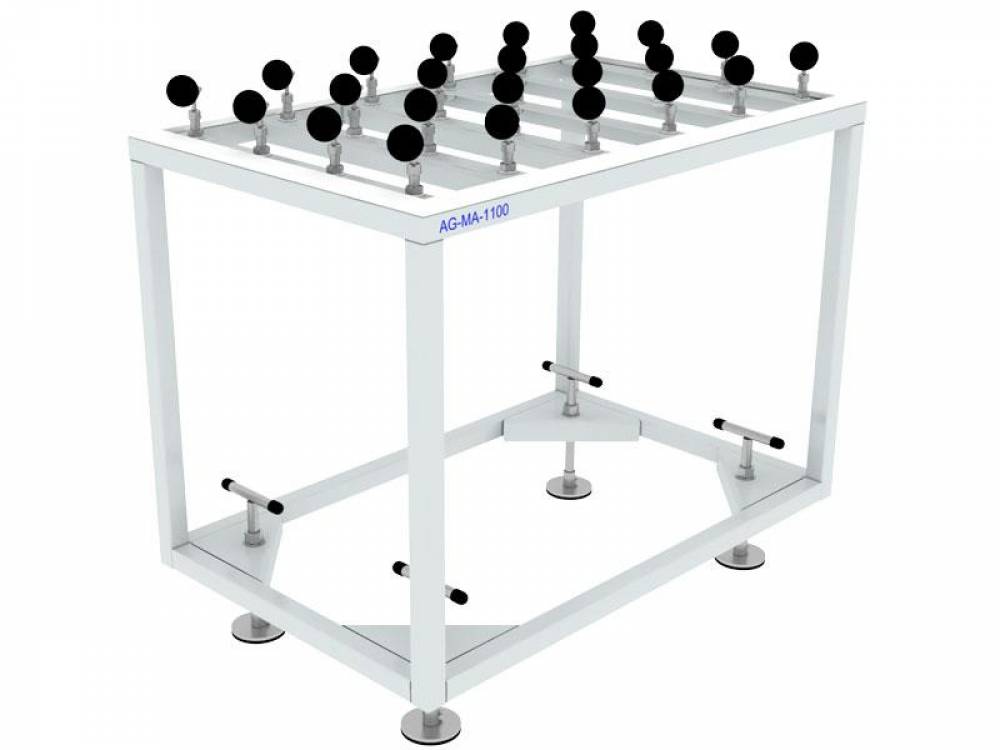 Mesa Auxiliar para Máquia de Lapidação e Furação